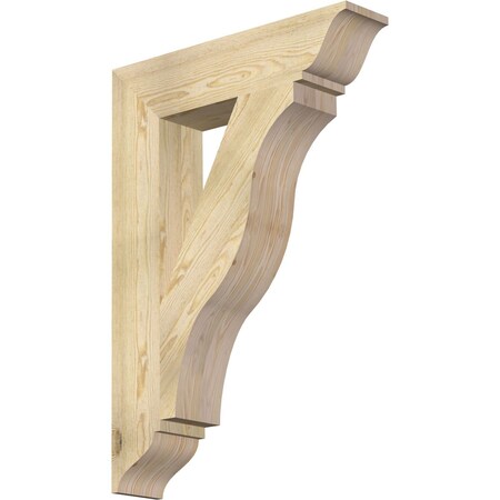 Ekena Millwork Funston Traditional Rough Sawn Bracket, Douglas Fir, 6"W x 28"D x 40"H BKT06X28X40FST01RDF